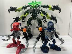 LEGO BIONICLE: 6 Armed Mutated Ehlek 8920 Titan MOC + 2 Mahri Matorans