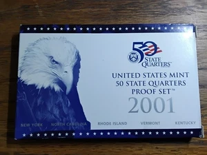 2001 US Mint, State Quarter Clad Proof Set - Picture 1 of 7
