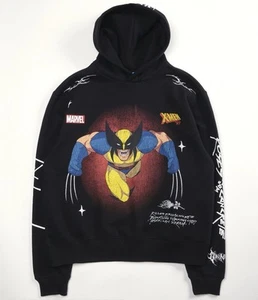 Civil Regime X-Men ‘97 Wolverine Black Graphic Pullover Hoodie Sweatshirt Mens M - Picture 1 of 10