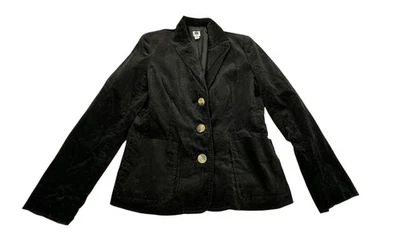 Chaqueta blazer vintage de terciopelo negro Gap. Mujer - Talla M Foto 1 de 4