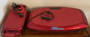 Vibrapower Slim 3 Power Vibration Plate - Red With accessories TESTED - Picture 1 of 5