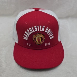 Manchester United Hat Cap Snap Back Mens Red White Soccer Club New Era 9FIFTY - Picture 1 of 8