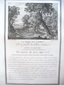 The Hunting of Ducks - 1786 Palais Royal - Paul Brill - Picture 1 of 1