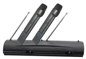 Pyle-Pro PDWM2100 Professional Dual VHF Wireless Handheld Microphone 2 x Mic - Picture 1 of 1