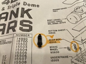 Athearn HO 42' / 62' Tank Car Parts - Part #15505 Tank Car Brake Gear Box - NEW - Picture 1 of 3