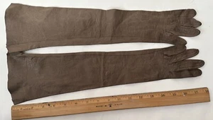 Guantes Medianos Mujer Vintage Marrón 6 1/4 Lionel Le Grand - Imagen 1 de 2