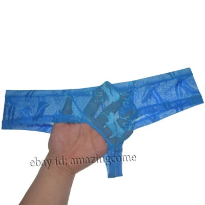 Мужчины прозрачный нахальный нижнее белье желтовато-коричневый купальный костюм бикини боксеры бразильский вырез шорты - Изображение 1 из 4