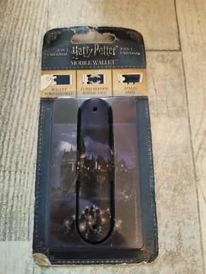 Harry Potter Hogwarts Mobile Wallet ~ 3.75” X 2.25”~ 3 In 1 Universal New - Image 1 of 4