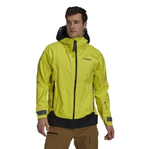 NUEVO CON ETIQUETAS PARA HOMBRE ADIDAS TERREX GORE-TEX CHAQUETA ACTIVA $350 M Amarillo Ácido Lluvia Térmica - Imagen 1 de 5