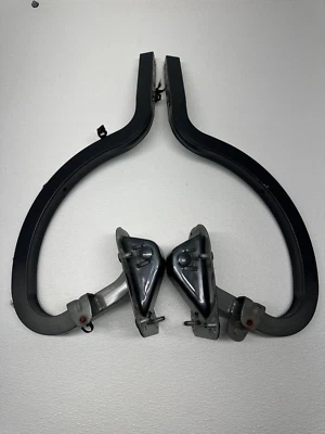 BMW 328i 2012-2016 sedán trasero izquierdo y derecho maletero tapa bisagra juego blanco OEM 242156 Foto 1 de 4