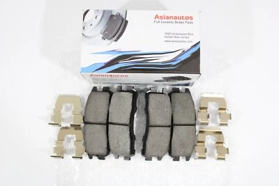 Asianautos Ceramic Rear Brake Pads With Hardware For Mitsubishi Expo LRV 92-94 - Image 1 of 4