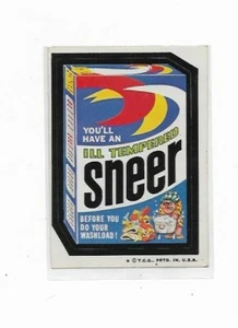 1974 Wacky Packages Sneer 6th series sticker (Tan Back) - Bild 1 von 1