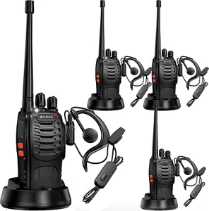 Radios bidireccionales de largo alcance con auricular, paquete de 4 Arcshell - Picture 1 of 12