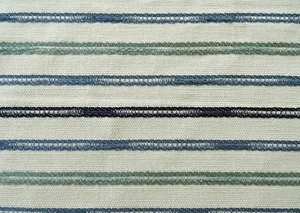 TELA TAPICERÍA AZUL TEJIDA A RAYAS INTERIORES $15.99/YD BTY 5177FS - Imagen 1 de 5