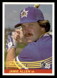 Jamie Allen 1984 Donruss Rookie Card #267 Seattle Mariners - Picture 1 of 2