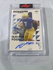 2023 Leaf Signature Series Rookie 1/1 Isaiah Foskey