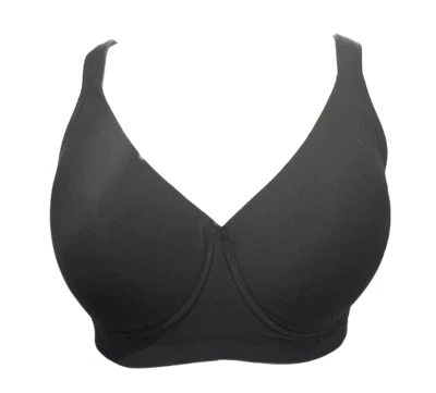 Jockey~Sujetador de algodón refrescante sin aros~40DDD~Negro~A631878~4494~Copas de espuma 8212 Foto 1 de 2