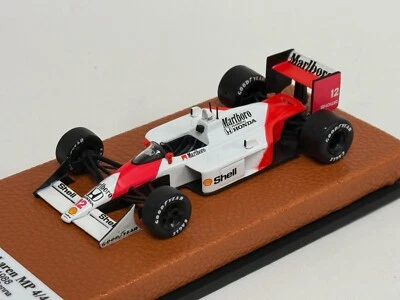 1/43 McLaren M4/4 de 1988 temporada F1 Ayrton Senna base de cuero JPN213 Foto 1 de 4