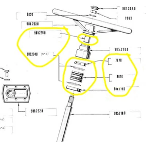 Kit reparación dirección mecánica tractor Pasquali - Imagen 1 de 4