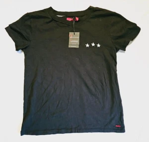 Philanthropy Womens' High Quality High Fashion Worn Look Black Shirt - Picture 1 of 6