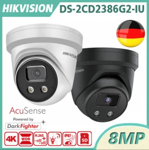 Hikvision DS-2CD2386G2-IU 8MP 4K PoE DarkFighter H.265+ AcuSense Network Camera - Bild 1 von 11