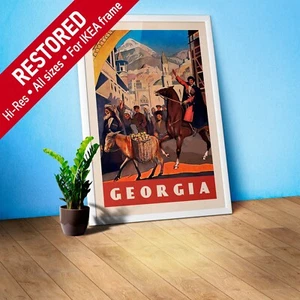 Georgia/Sakartvelo/საქართველო, 1930s — retro travel poster - Picture 1 of 12