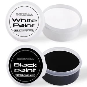 BOBISUKA Halloween Black and White Face Body Paint Oil Based Face Painting Kit f - Picture 1 of 12