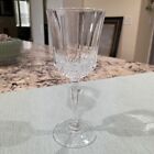 Vintage Wine GlassStemware Faceted Stem Bowl European Crystal Glass