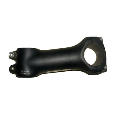 Black Alloy bike stem 100mm +/-7 degree 1 1/8” 31.8mm Threadless MTB Road Bike - Image 1 of 4