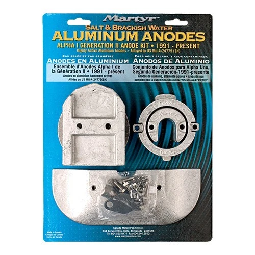 Martyr AMZLPHAGEN1KITA Alumium Anode Kit for Mercruiser Alpha I Generation I - Image 1 of 1