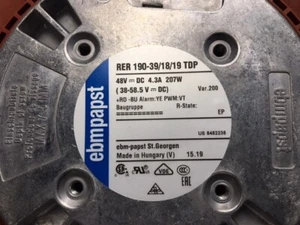 Ebmpapst, Ebm-Papst, RER 190-39/18/19 TDP, RER190-39/18/19TDP, Kreiselventilator - Bild 1 von 11