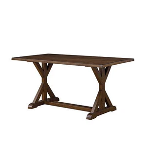 Better Homes & Gardens Granary Modern Farmhouse Dining Table In Dark Brown - Picture 1 of 6
