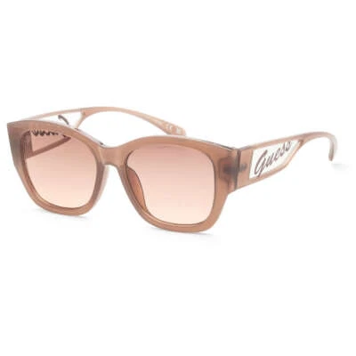 Gafas de sol Guess para mujer cuadradas degradadas 56 mm marrón claro GF0403 Foto 1 de 2