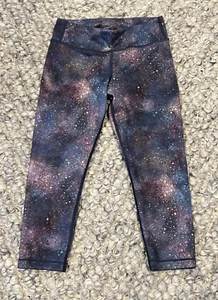 Athleta Girl High Rise Chit Chat Colorful Galaxy Outerspace Capri Leggings, L/12 - Picture 1 of 5