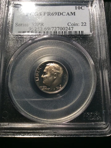 Roosevelt Dime: 1974 San Francisco -PCGS PR69DCAM-    (00PC10-226) Cover