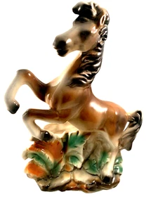 TV Planter Lane and Co Ceramic MCM Horse Van Nuys Calif 1959 VTG Brown - Picture 1 of 6