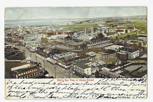Postal de Coney Island Nueva York vista de pájaro c1906 - Imagen 1 de 2