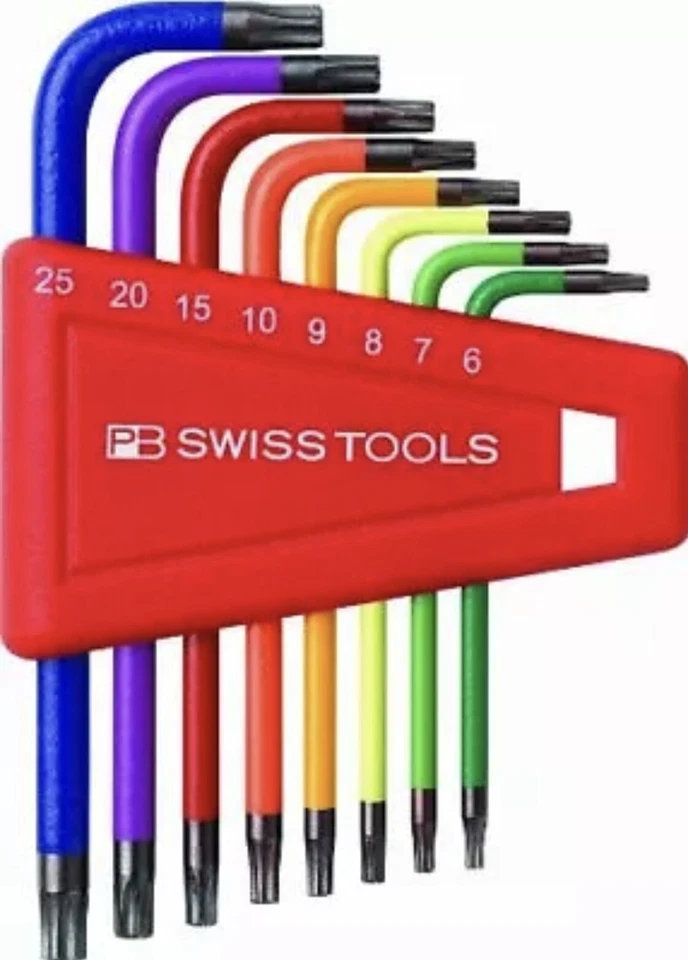 PB L-shaped Rainbow hex-lobe wrench set without Pack 410H/6-25RB NEW from Japan - Image 1 of 1