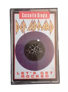 Def Leppard Let's Get Rocked Cassette Tape Single 1992 Bludgeon Riffola Tested - Picture 1 of 5