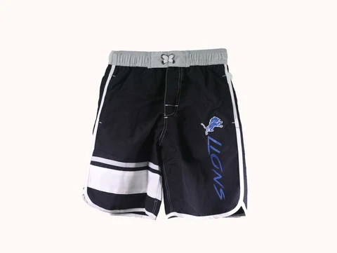 Detroit Lions Kids Youth Size NFL Official Bathing Suit Swim Trunks New Tag Cover