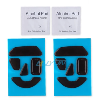 2Sts of White Rounded Curved Edges Feet Skates for Razer Basilisk V3 Wired Mouse - Image 1 of 4