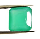 6.30 Ct Natural Green Onyx Loose Gemstone Princess Cut Wire Wrap Stone - 2447