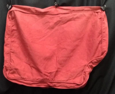 PB Basic Sectional sofa l/s Notched Back Pillow SLIPCOVER  Cranberry Twill 26x18 - Image 1 of 4