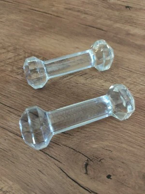Poggia Posate O Poggia coltelli In Cristallo Set Di Due - Immagine 1 di 4
