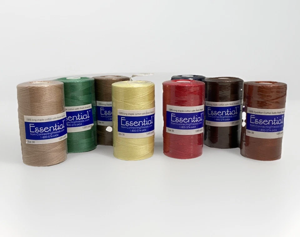 Lot of 9 NIP Essential Size 50 1200 Yards ThreadConnecting Brand Sewing Spools - Image 1 of 4