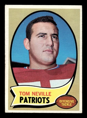 1970 Topps Tom Neville RC #161 Boston Patriots - Image 1 of 2