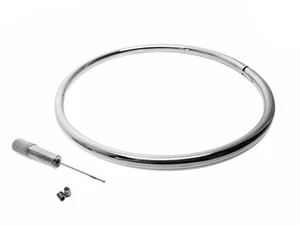 Eternityhalsband 6 mm abschließbar, Tageshalsband aus Edelstahl, dezentes Subhalsband - Bild 1 von 3