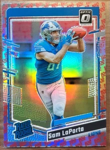 2023 Donruss Optic - Sam LaPorta - Rated Rookie - 100 Emoji Prizm SSP 🦁💯 - Picture 1 of 2
