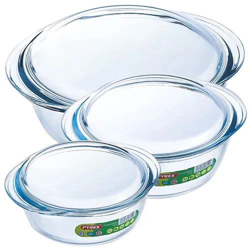 Pyrex Essentials 3 Piece Round Casserole Set - Image 1 of 1
