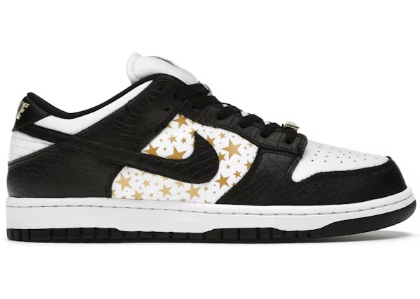 Nike SB Dunk Low Supreme Stars Black 2021 for Sale | Authenticity